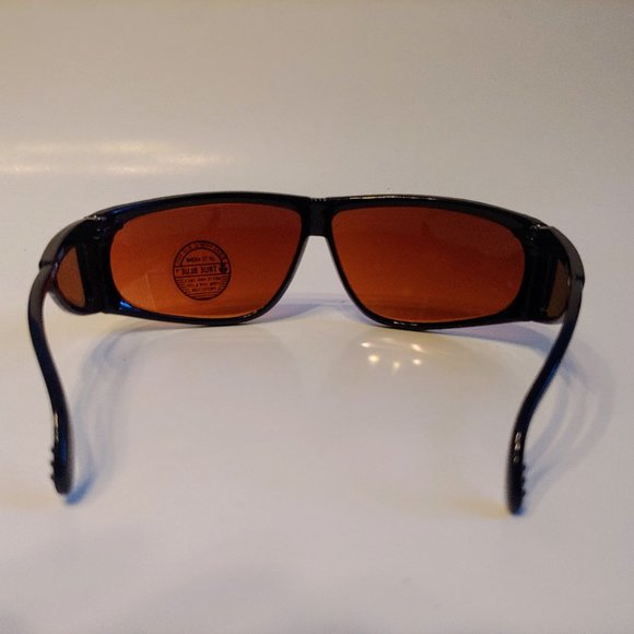 (NWT) Vintage 90's Kids Nylon Sun Wrapper Sports Sunglasses (M.Black) - Picture 3 of 4